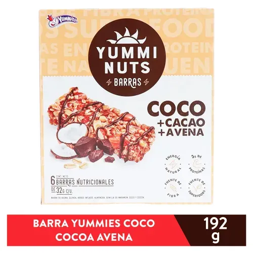 Barra Yummies Coco Cocoa Aven 192gr
