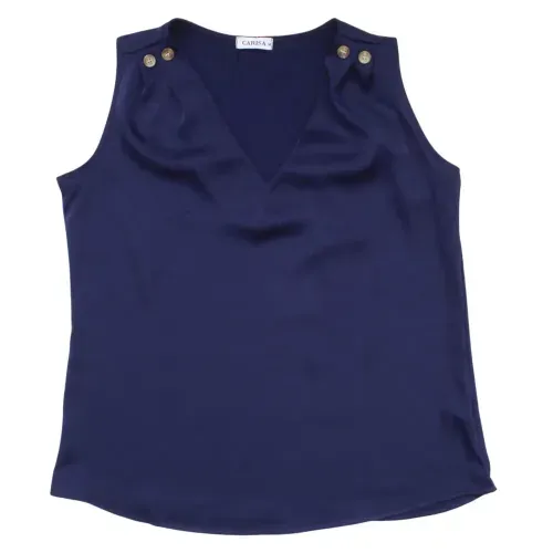 Blusa Carisa Escote v Sin Manga