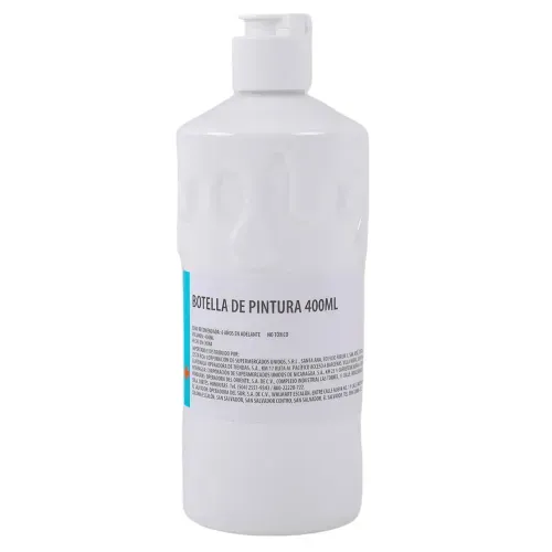 Botella de pintura Pen Gear, color blanco -400ml