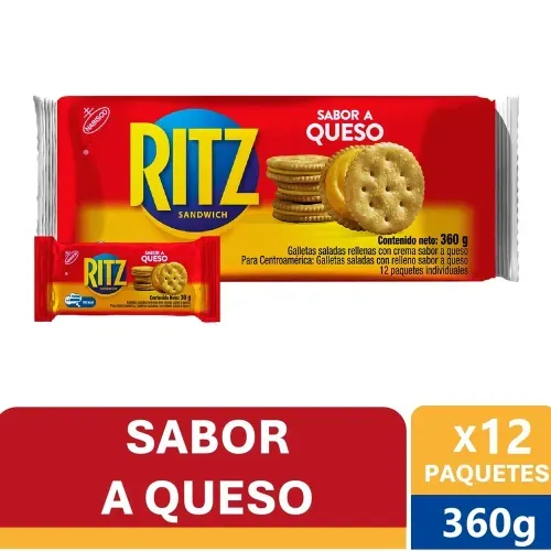Galletas saladas Nabisco ritz con sabor a queso - 360 g