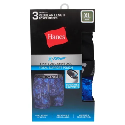 Ropa Interior Para Hombre Hanes P3 Boxer Brief Xtemp c Soporte Surt Xl