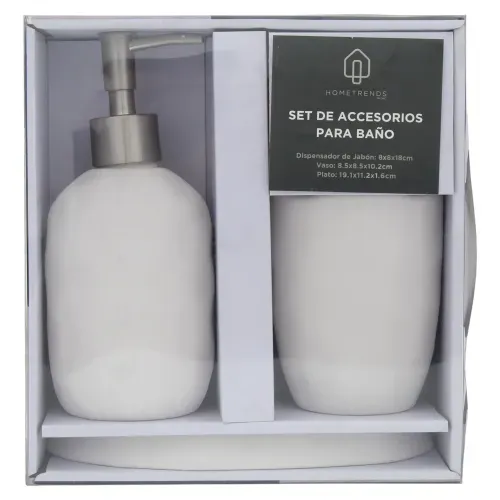 Set Accesorios Hometrends 3 Piezas