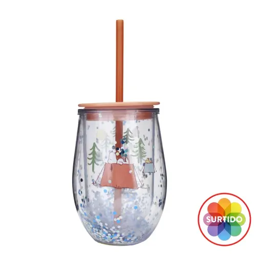 Vaso Con Pajilla 350 Ml