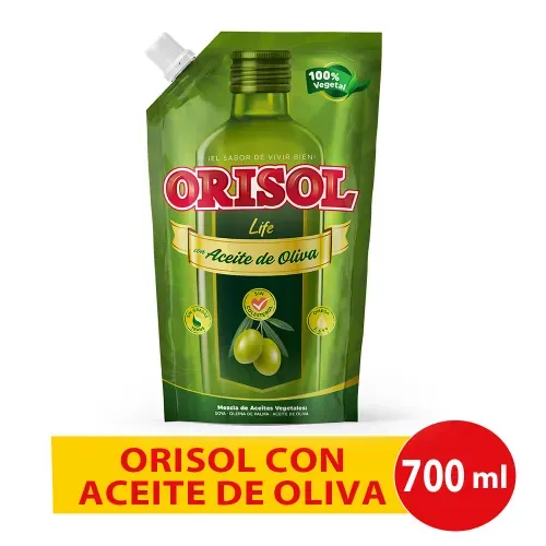 Aceite Orisol Oliva Life con Aceite de Oliva -700 ml