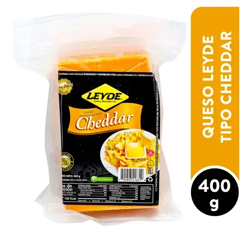 Queso Leyde Cheddar Paquete - 400 g