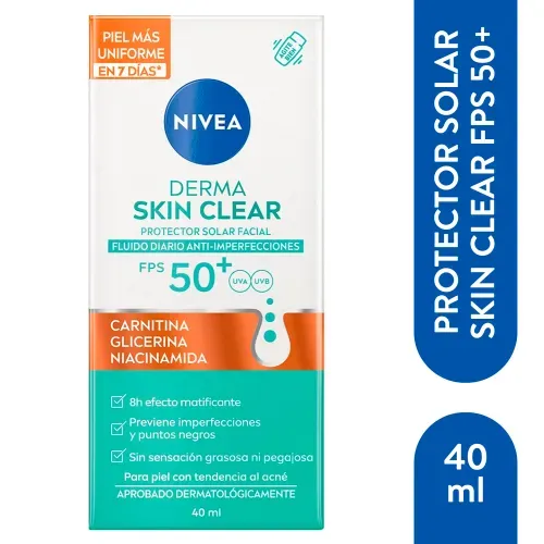 Facial Nivea Skin Clear Facia Spf50 40ml
