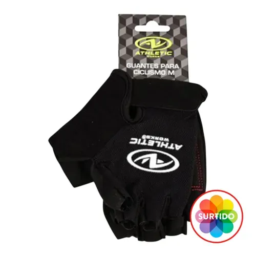 Guantes Athletic Works para ciclismo talla M/L colores surtidos