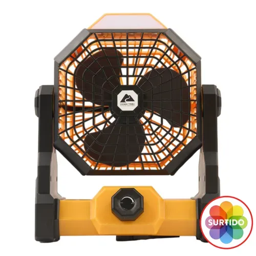 Ventilador Ozark Trail con luz outdoor colores surtidos