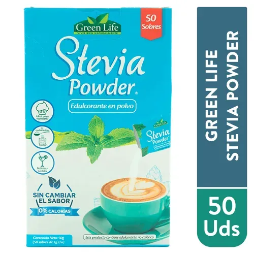 Gl Stevia Powder 50Sobres 50 Gr