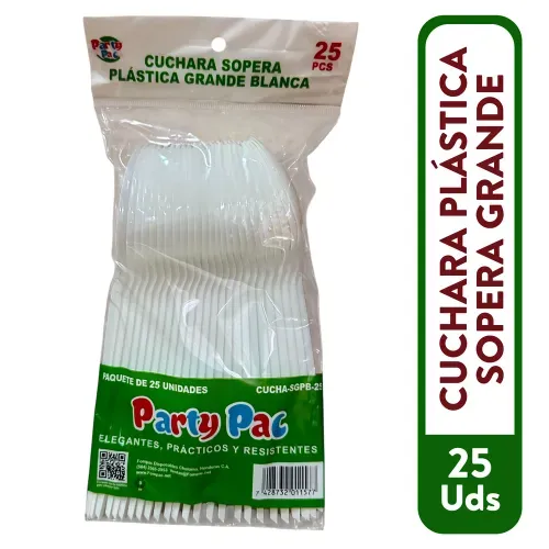 Cuchara Pla Sopera Grande Party Pac 25ea