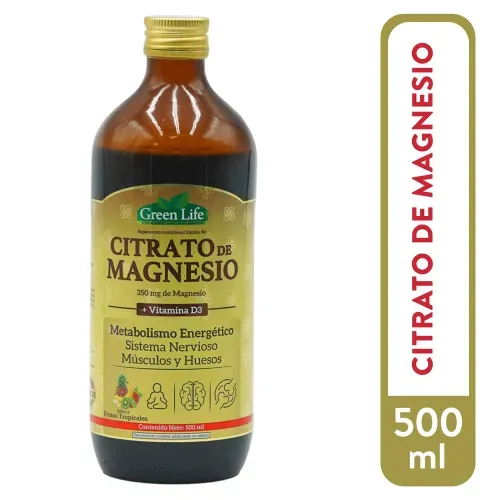 Citrato De Magnesio Fco 500ml Green Life