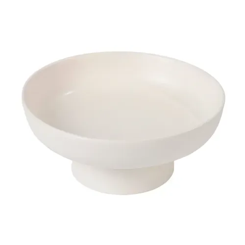 Ht Tazon Decorativo Ceramica Blanco 26cm