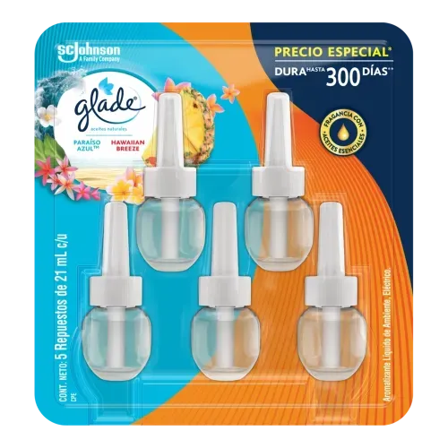 Aromatizante Glade Aceites Naturales Mix Fragancias 5 Repuestos 105Ml