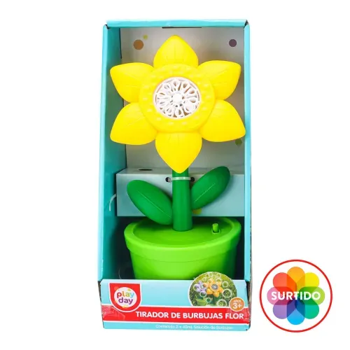 Tirador De Burbujas Pd Flor