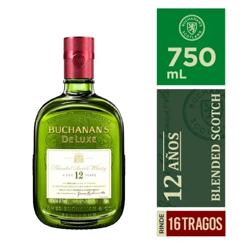 Whisky Buchanan's Deluxe 12 Años Premiun Botella - 750 ml