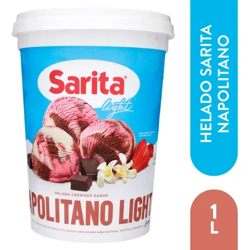 Helado Sarita Napolitano Light 1 litro