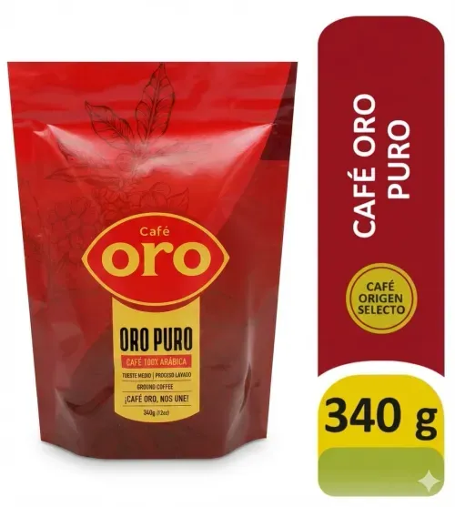 Cafe Oro Molido Tueste Medio Puro - 340 g