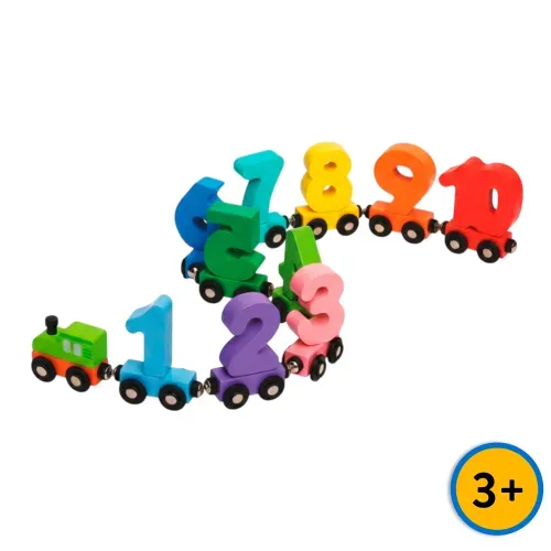 Juego Spark Create Imagine tren de madera con números