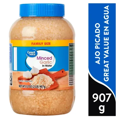 Ajo Picado Great Value En Agua 907 Gr
