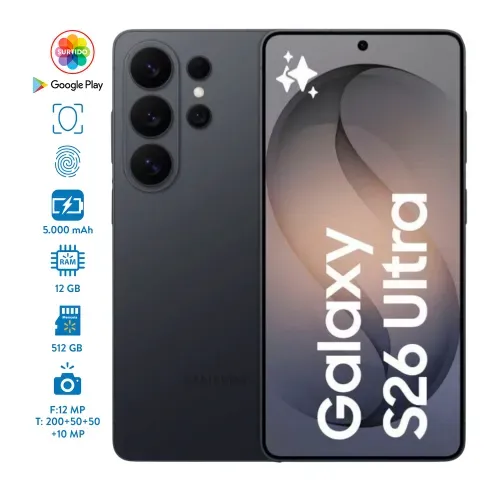 Celular Samsung Galaxy S26 Ultra 12GB RAM y 512GB Almacenamiento, Colores Surtidos