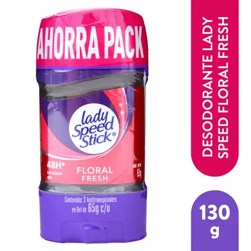 Lady Speedstick Flora Fres Gel 2pk 130g