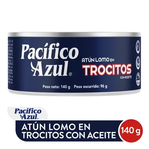 Atún Pacífico Azul trocitos en aceite de soya - 140 g