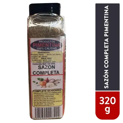 Sazon Completa Pimentina De 320 Gr