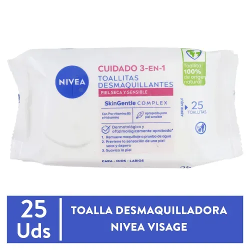 Toallita Desmaquillante Nivea Humectantes 25 unidades
