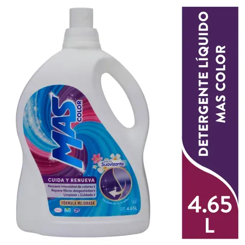Detergent Liq Mas Color Suavizant 4650Ml