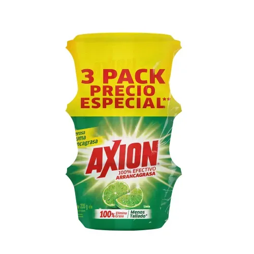 Lavaplatos Axión Limón Pasta 3 Pack - 235g