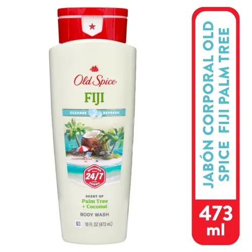Jabón Líquido Marca Old Spice Men's Fiji Con Palm Tree - 16oz