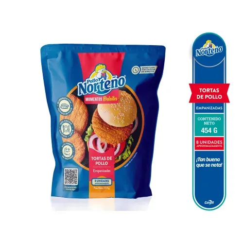 Tortas Norteño de Pollo Empanizadas - 454 g