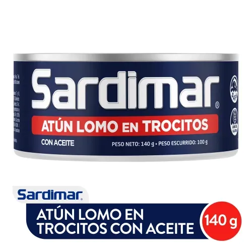 Atún Sardimar trocitos en aceite de soya - 140 g
