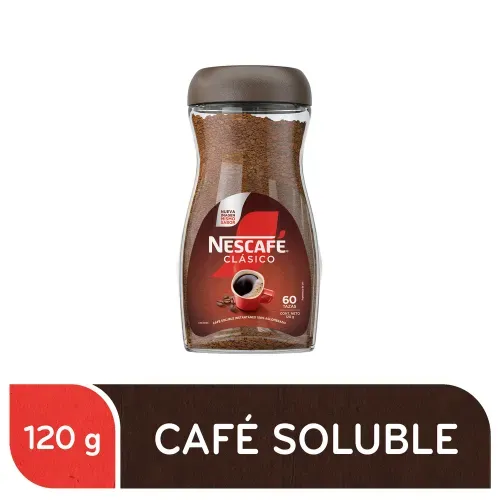 Café Nescafé Clásico Instantáneo Frasco - 120 g