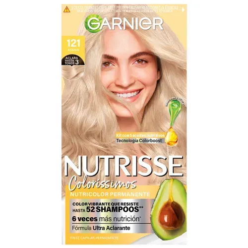 Tinte para Cabello Garnier Nutrisse Coloríssimos Tono Azahar 121 - 125 ml