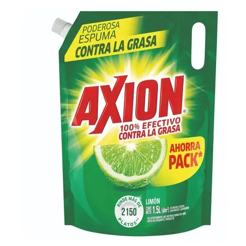 Lavaplatos Axion Limón Líquido - 1.5 L