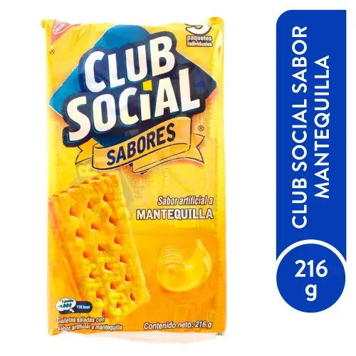 Galleta Club Social Mantequilla 216 Gr