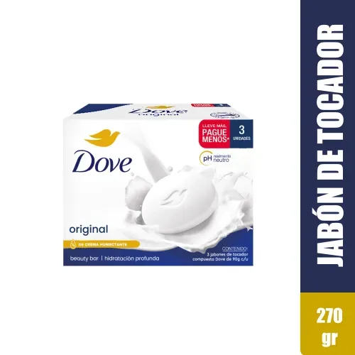 Jabón Dove Hidratación Profunda en Barra - 270 g