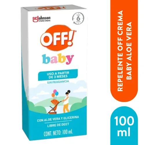 Repelente Off Crema Baby Aloe Vera 90 g