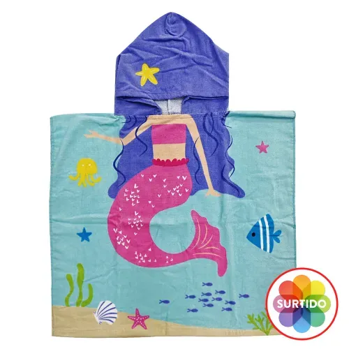Toalla Con Capuchon Para Ninos 60x120 Cm