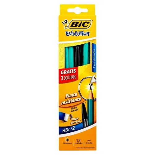 Lápiz Bic De Grafito Bic Evolution Surtido Caja - 12 Uds