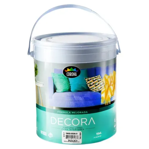 Pintura Latex Decora Formula Mejorada Para Interiores Color Teja - 1 Galon