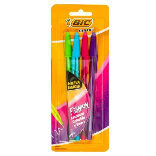 Bolígrafos Fashion BIC Surtidos 1.2mm