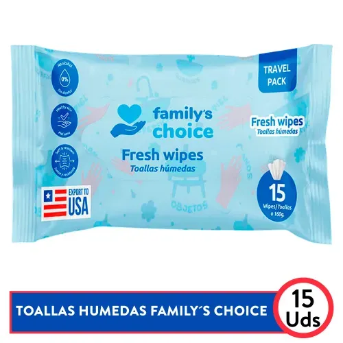 Toallas Humedas Family 15 Ea