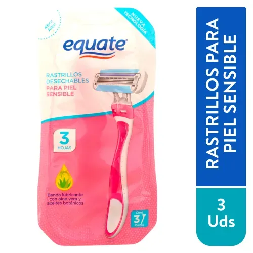 Rasuradora Desechable Equate Mujer 3Pz