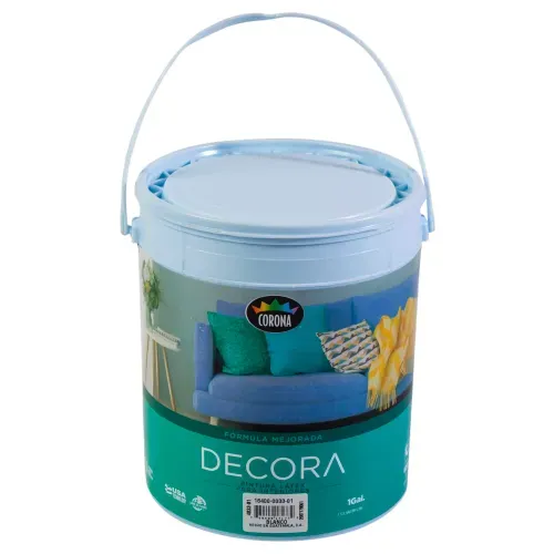 Pintura Latex Decora Formula Mejorada Para Interiores Color Blanco - 1 Galon