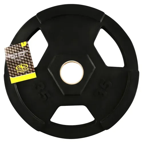 Disco de peso Athletic Works de hule  50 mm - 35 lb