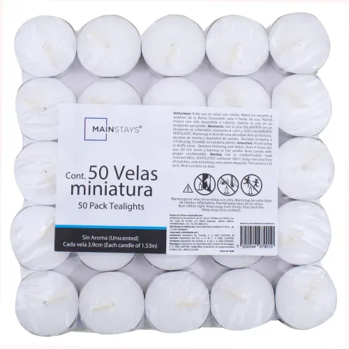 Ms Tealights Blancas 50 Ea