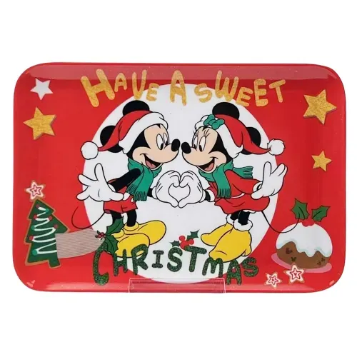 Charola Disney navideño - 8 pulgadas