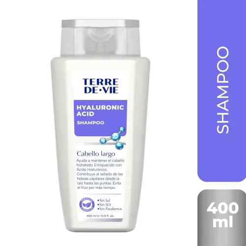 Shampoo Ácido Hialurónico Terre De Vie Cabello Largo - 400 ml